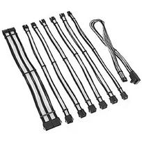 Kolink Core Pro Braided Cable Extension Kit 12V-2x6 Typ 2 - Jet Black/Brilliant White COREPRO-EK-12VT2-BWH