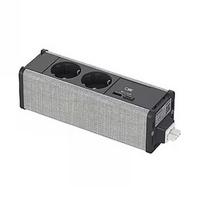 Schneider Electric SCHNEIDER ELECTRIC UNICA SYSTEM+ MOD.UNIT 2XSCHUKO+USBA/C ANTHR/GREY INS44223