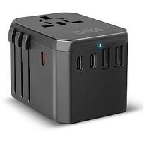 Sbs GaN universal travel adapter, 70 W, black - Power adapter TEADAPTGAN70WUNI