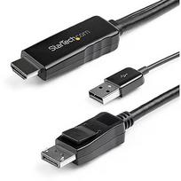Startech 4K HDMI TO DISPLAYPORT CABLE 4K 30HZ - USB-POWERED HD2DPMM3M