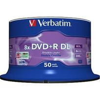 Verbatim VERBATIM 43758 DVD+R DL Verbatim spindle 50 8.5GB 8x matt silver surface 43758
