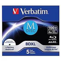 Verbatim BluRay M-DISC BD-R Verbatim [ jewel case 5 | 100GB | 4x | Inkjet Printable ] 43834