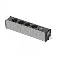 Schneider Electric SCHNEIDER ELECTRIC UNICA SYSTEM+ MOD.UNIT 4XSCHUKO+USBA/C ANTHR/GREY INS44235