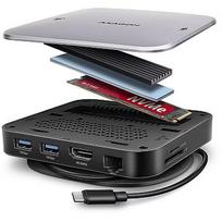 Axagon HMC-UFO USB hub 9in1 10Gbps HDMI M.2 NVMe LA HMC-UFO