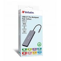 Verbatim USB-C PRO MULTIP HUB 13 PORT MULTIPORT HUB CMH-13 32153