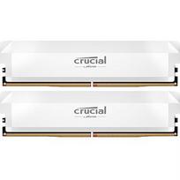 Crucial Pro OC White (EXPO + XMP), DDR5, 32GB, 6400MT/s, CL38, Kit of 2 CP2K16G64C38U5W