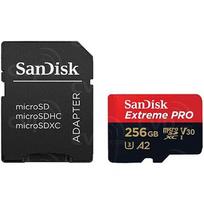 SanDisk Extreme Pro, microSDXC, 256GB, UHS-I, U3, V30 +Adapter SDSQXCD-256G-GN6MA