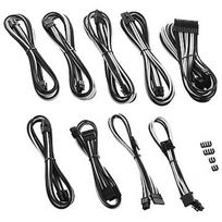 CableMod C-Series Pro ModMesh Cable Kit for Corsair RMi/RMx/RM (Black Label), Black/White CM-PCSR-FKIT-NKKW-R