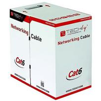 Techly TechlyPro UTP Cat6 bulk cable 4x2 solid CCA 305m box gray 022823