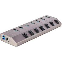 Startech 7-PT USB HUB W/ON/OFF SWITCHES WITH INDIVIDUAL ON/OFF SWITCHES 5G7AIBS-USB-HUB-EU