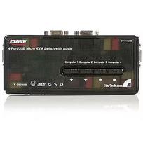 Startech 4 PORT USB KVM SWITCH + AUDIO                                  IN SV411KUSB