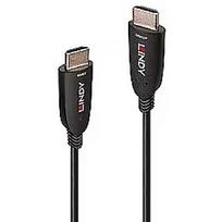 Lindy Fibre Optic Hybrid HDMI 2.1 8K60 Cable (black, 15 meters, AOC cable) 38511
