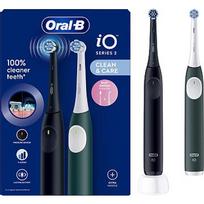Braun iOS2d.2ZZ9.0 Oral-B iO2 Elektriskā Zobu Birste Duo Night Black and Green Forest iOS2d.2ZZ9.0