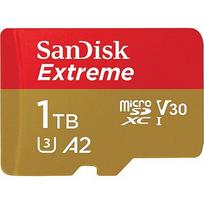 SanDisk Extreme, microSDXC, 1TB, UHS-I, U3, V30 +Adapter SDSQXAV-1T00-GN6MA