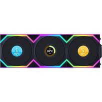 Lian Li UNI FAN SL Wireless LCD 120, Black, 3 Pack + Controller 12SLLCD1W3B