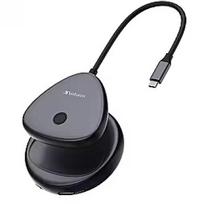 Verbatim Bezvadu displeja adapteris Verbatim Share My Screen 4K Adapter 4K with Hub WDA-02 Type-C 32147V