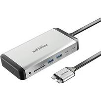 Promate VersaHub-MST 13-in-1 Dual USB-C Multimedia Hub / Dual 4K HDMI / USB3.0 / 150W VERSAHUBMST