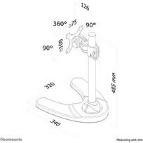 Newstar Desk Stand with height adjustable, 10-30" FPMA-D700