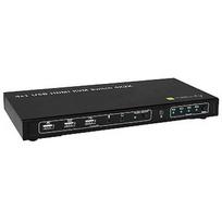 Techly 4-port HDMI/USB KVM switch 4x1 with audio 028702