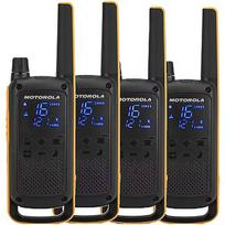 Motorola Talkabout T82 Extreme Quad Pack two-way radio 16 channels Black,Orange MOTO82Q