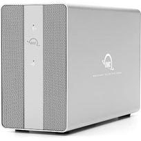 OWC Mercury Elite Pro Dual with 3-Port USB Hub, Drive Enclosure (silver, USB 10Gb/s External Storage Solution) OWCMEDCH7T00