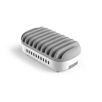 Compulocks 10PORTUSB CHARGIND DOCK STATION WHITE EU PLUGS                   IN 10PUSBDKS-EU