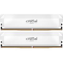 Crucial Pro OC White, DDR5, 64GB, 6000MHz, CL40, Kit of 2 CP2K32G60C40U5W