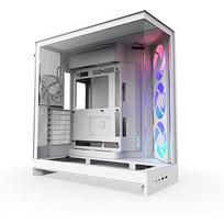 NZXT H9 Flow RGB (2025), Tempered Glass, White CM-H92FW-R1
