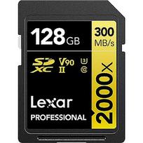 Lexar Professional 2000x, SDXC, 128GB, UHS-II, U3, V90 LSD2000128G-BNNNG