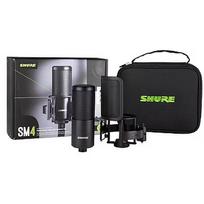 Shure SM4-K-KIT - condenser microphone, externally polarised, handle, popfilter, case SM4-K-KIT
