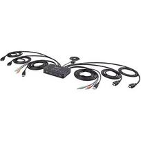 Startech C2-DH46-UA2-CBL-KVM 2-PORT DUAL-MONITOR KVM SWITCH C2-DH46-UA2-CBL-KVM