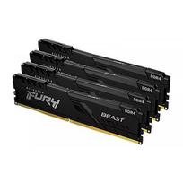 Kingston 128GB, DDR4, 3600MHz, CL18, Kit of 4, Fury Beast Black KF436C18BBK4/128