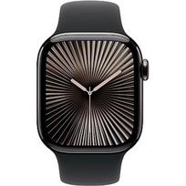 Apple Watch Series 10 GPS + Cellular, Aluminium, Titanium Black Sport Band (S/M)  - 42mm MWXG3QF/A