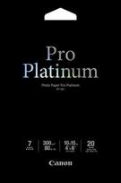 "canon photo paper pro platinum", pt-101, fotopopierius, blizgus, 2768b013, baltas, 10x15cm, 4x6", 300 g/m2, 20 vnt., rašalinis
