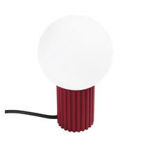 Bordo spalvos stalinis šviestuvas (aukštis 19 cm) su stiklo gaubtu Orbital – Sollux
