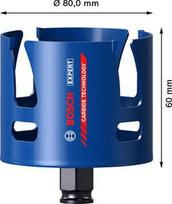 Gręžimo karūna  80mm Construction Material 2608900475 | 4059952536217
