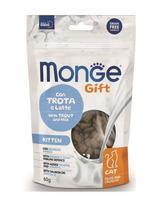 MONGE Gift Filled and Crunchy Kitten Upėtakis su pienu 60 g