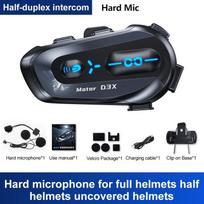 Profesionalus motociklininko šalmo interkomas 600 m veikimo nuotolis belaidis Bluetooth 5.4 su triukšmo slopinimu Hard Mic1