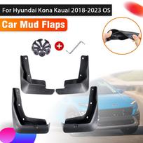 4 vnt. Automobilio purvasargiai Hyundai Kona priedams OS 2022 Kauai 2018~2023 Automobilio purvo purslų apsauga Priekinis galinis sparnas Automobilis