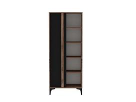 Knygų lentyna Kalune Design Iraz, ruda/juoda