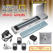 Sistemos elektrinis magnetinis durų užraktas ir 3 nuotolinio valdymo elektriniai užraktai Durų prieigos kontrolės sistema