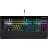 Corsair K55 RGB PRO žaidimų klaviatūra, RGB LED – juoda