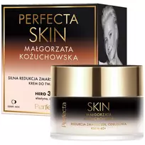 PERFECTA_Skin Małgorzata Kożuchowska kremas nuo raukšlių 60+ su peptidais, keramidais, elastinu, eritritoliu ir prebiotikais 50ml