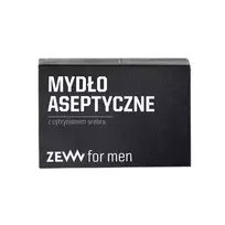 ZEW FOR MEN_Naturalus aseptinis rankų muilas kūnui ir veidui su sidabro citratu ir medžio anglimi 85ml