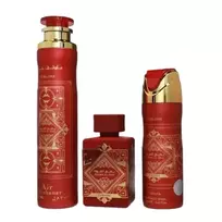SET LATTAFA Sublime Badee Al Oud EDP spray 100ml + PERFUMED SPRAY 200ml + AIR FRESHENER 300ml