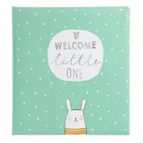 Albumas GOLDBUCH 15 181 Welcome little one mint 30x31/60psl | balti lapai | kampučiai/lipdukai | knyginio rišimo pažeista pakuotė