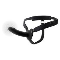 Hidden Desire Inferno Vibrating Silicone Hollow Penis Strap-On with Remote 16cm Black