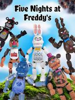 Figūrėlės Penkios naktys pas Fredį FNAF Five Nights at Freddy's animatronikai žaislų rinkinys 6 vnt 14-16 cm 14 įvairiaspalvis