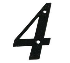 Namo numeris 4, 100 mm., juodos sp.