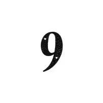 Namo numeris 9, 100 mm., juodos sp.